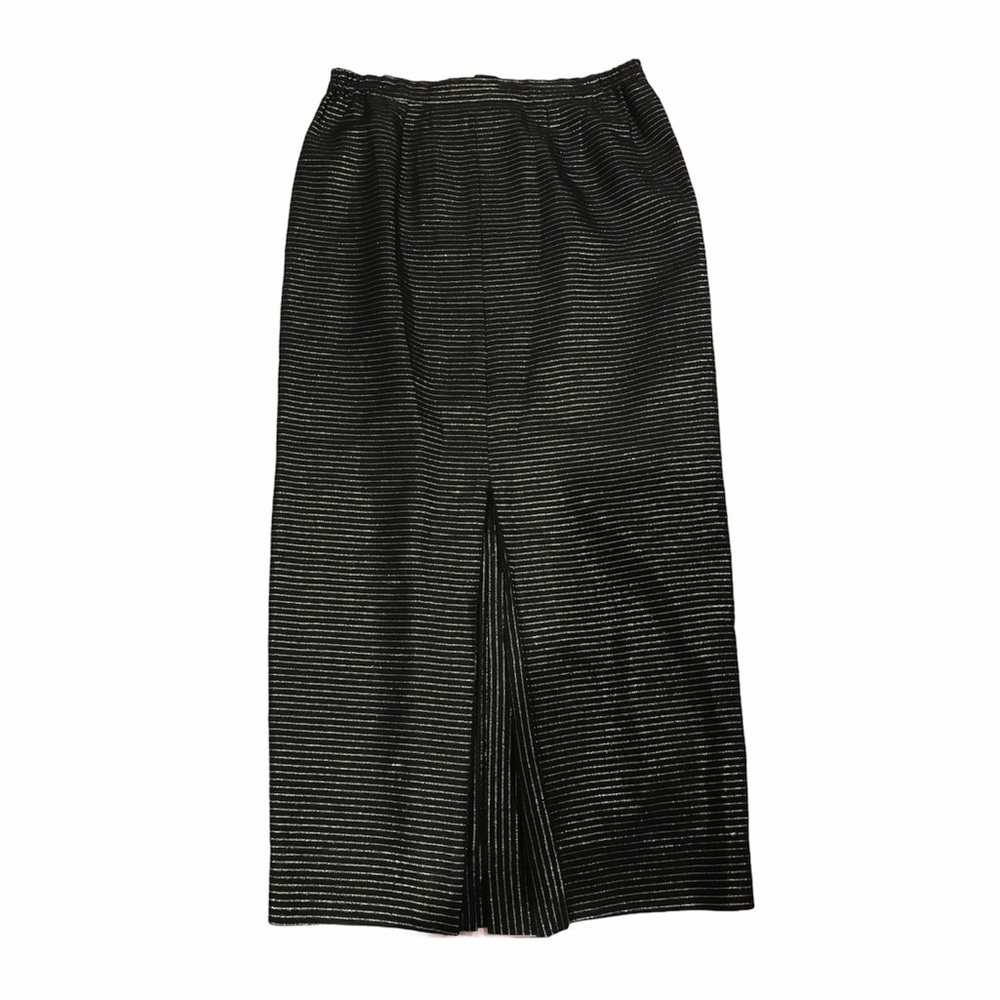JOHNNY RAMLI VTG metallic striped long skirt